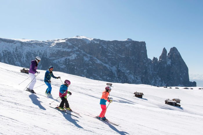 Familien Skiurlaub in Südtirol - Wintersportparadies Seiser Alm